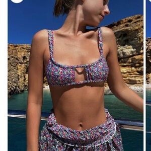 Strawberry Milk Mob Honeysuckle Swim Top